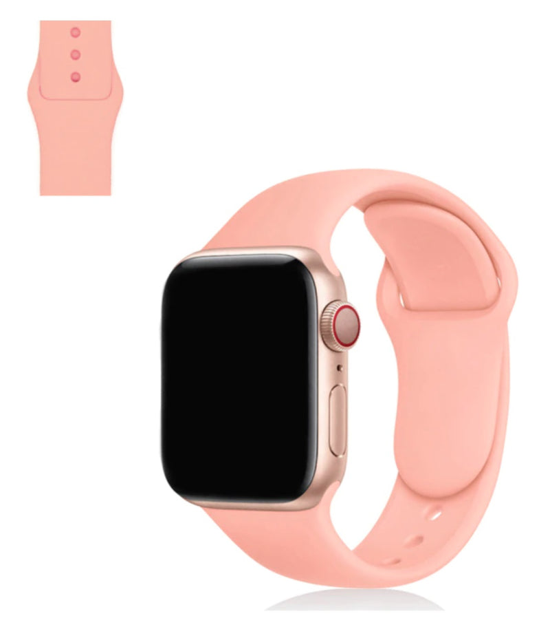 Silicone Band for Apple Watch (Pink - M/L)